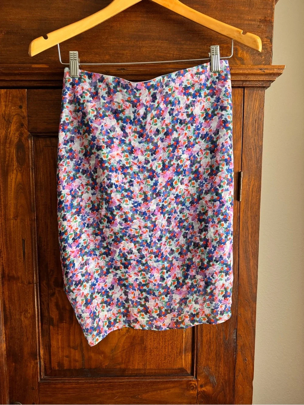 Veronica Beard Spencer Floral print Silk chiffon Mini Skirt In Cream Multi